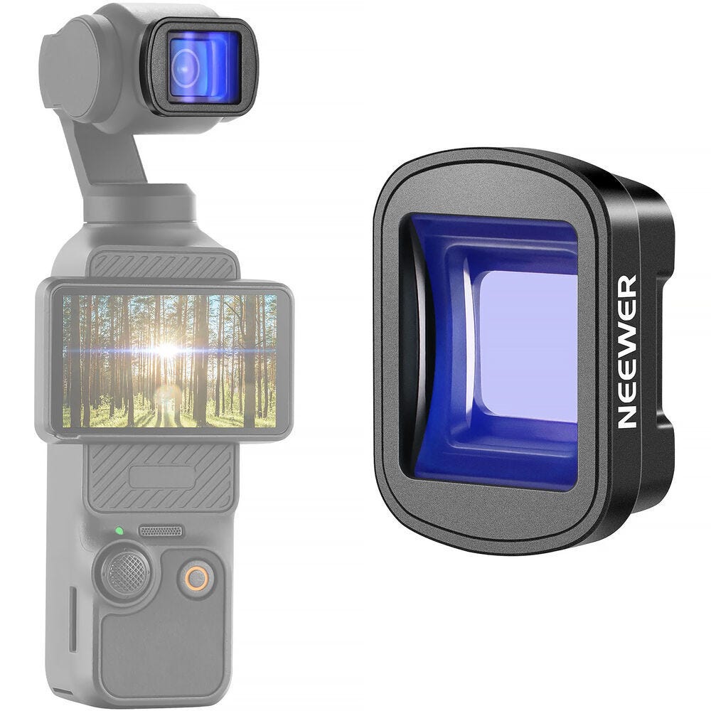 NEEWER LS-44 Pro 1.2x Blue Anamorphic Lens for DJI Osmo Pocket 3