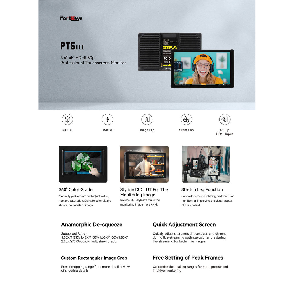 Portkeys PT5-III - Touchscreen Monitor