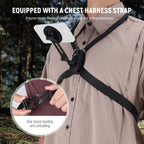 NEEWER GP26 Flexible Action Camera Magnetic Neck Mount with Harness - Black