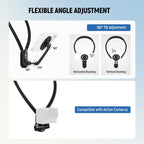 NEEWER GP26 Flexible Action Camera Magnetic Neck Mount with Harness - Black