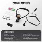 NEEWER GP26 Flexible Action Camera Magnetic Neck Mount with Harness - Black
