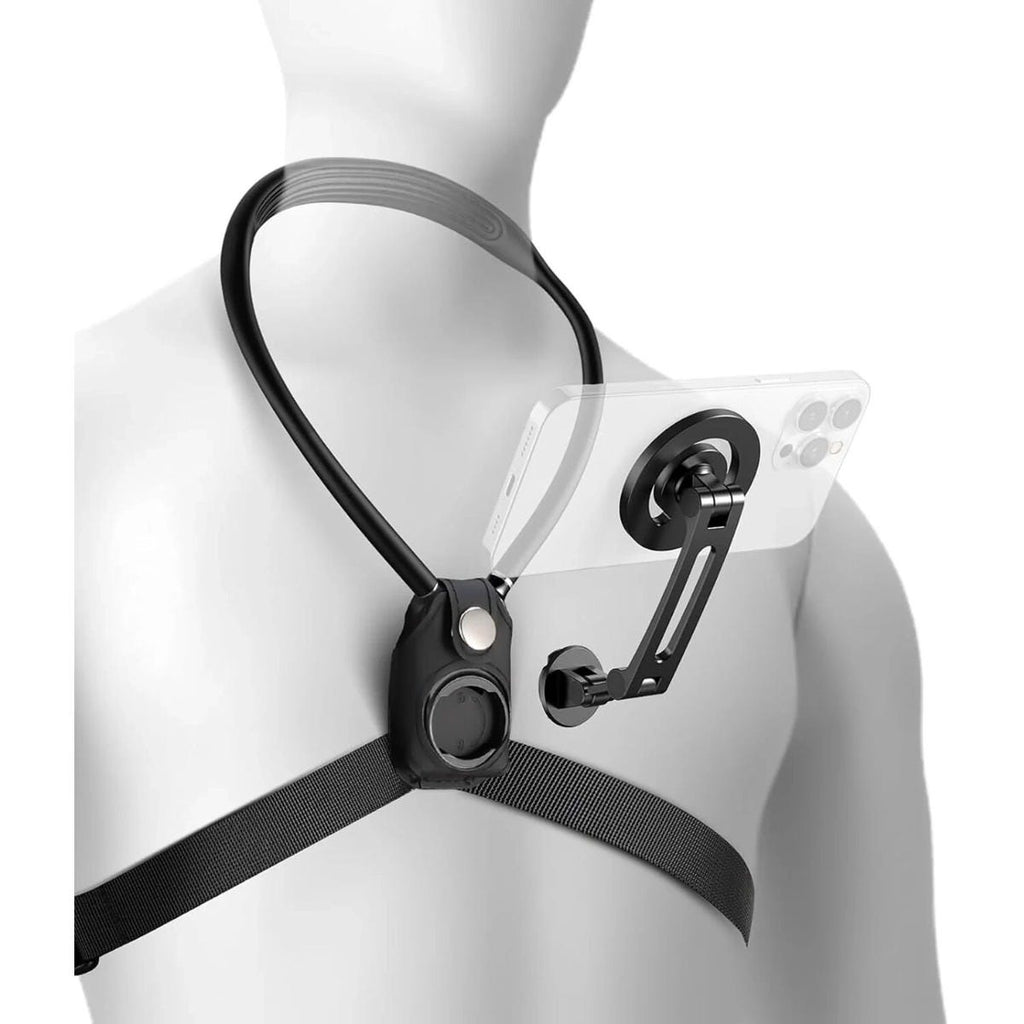 NEEWER GP26 Flexible Action Camera Magnetic Neck Mount with Harness - Black