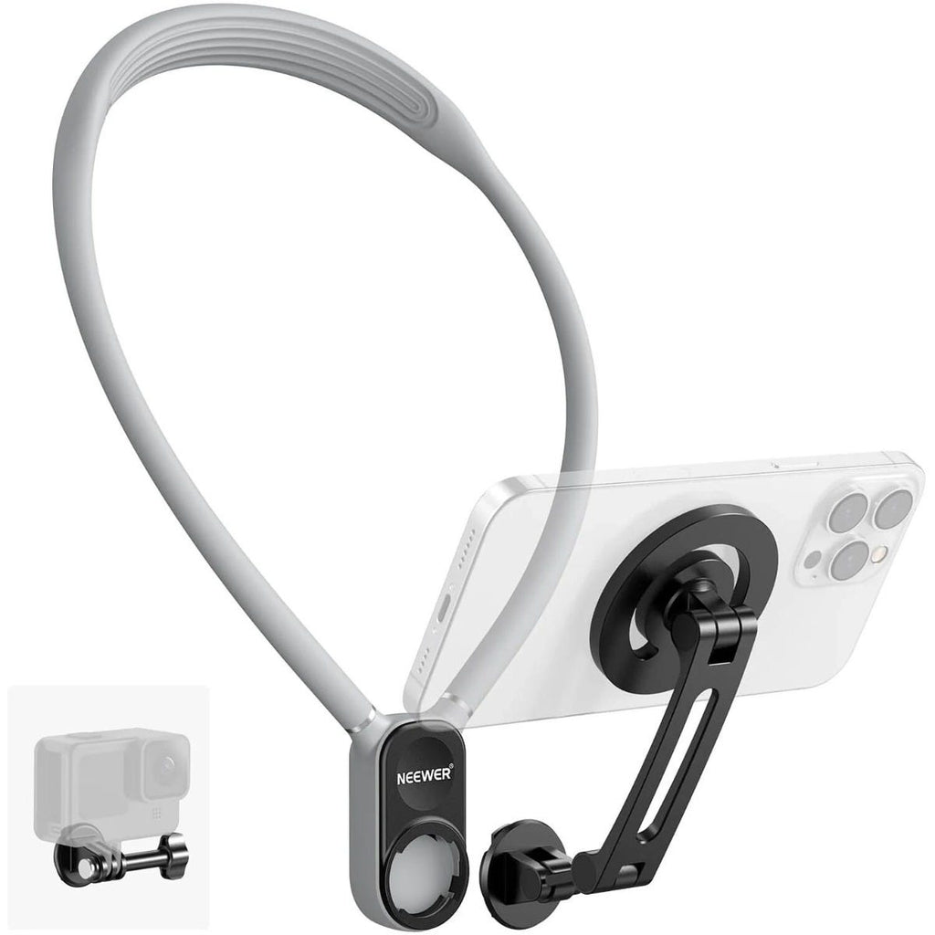 NEEWER GP-16 Flexible Action Camera Magnetic Neck Mount - Gray