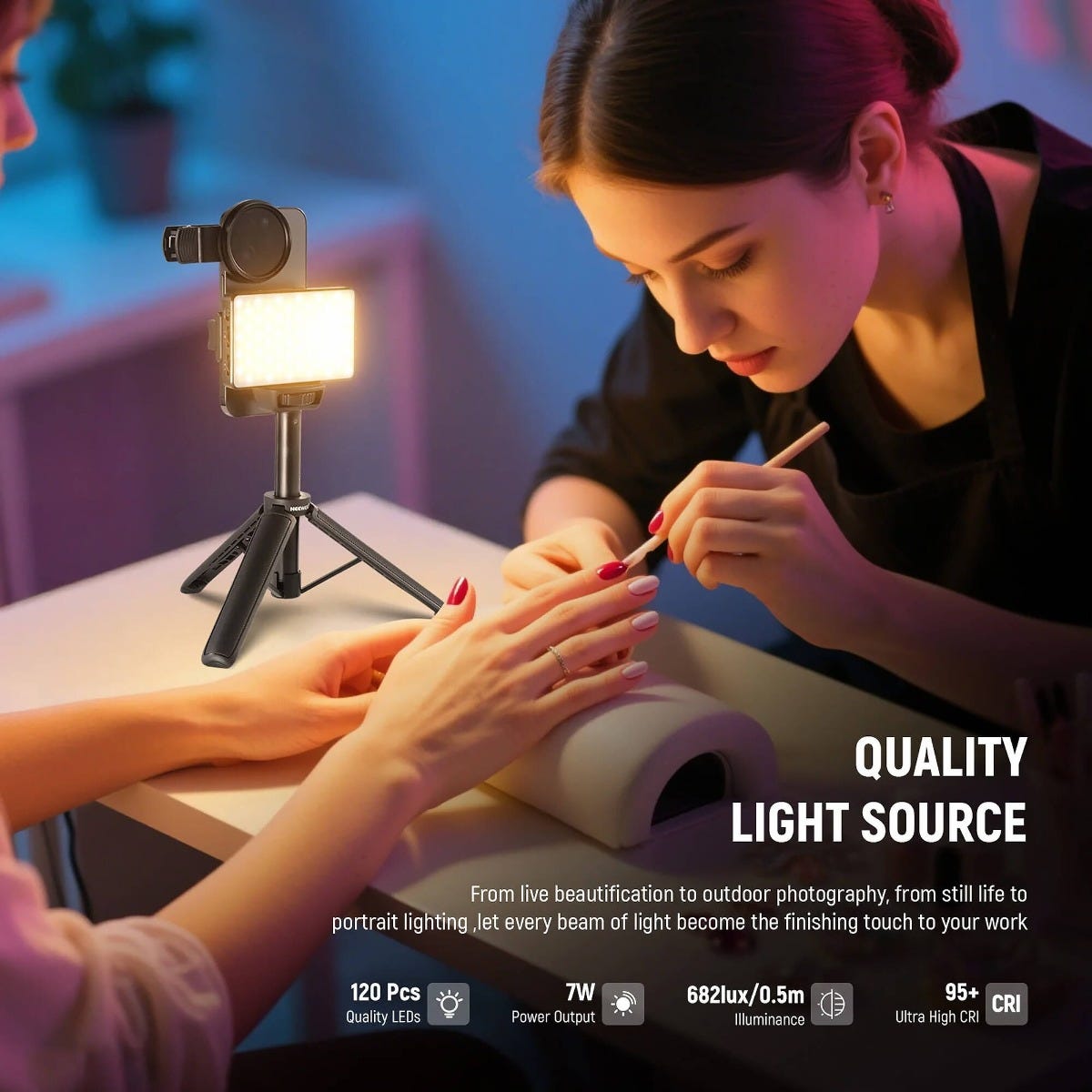 NEEWER BL120B Bi-Colour LED Phone Light Kit
