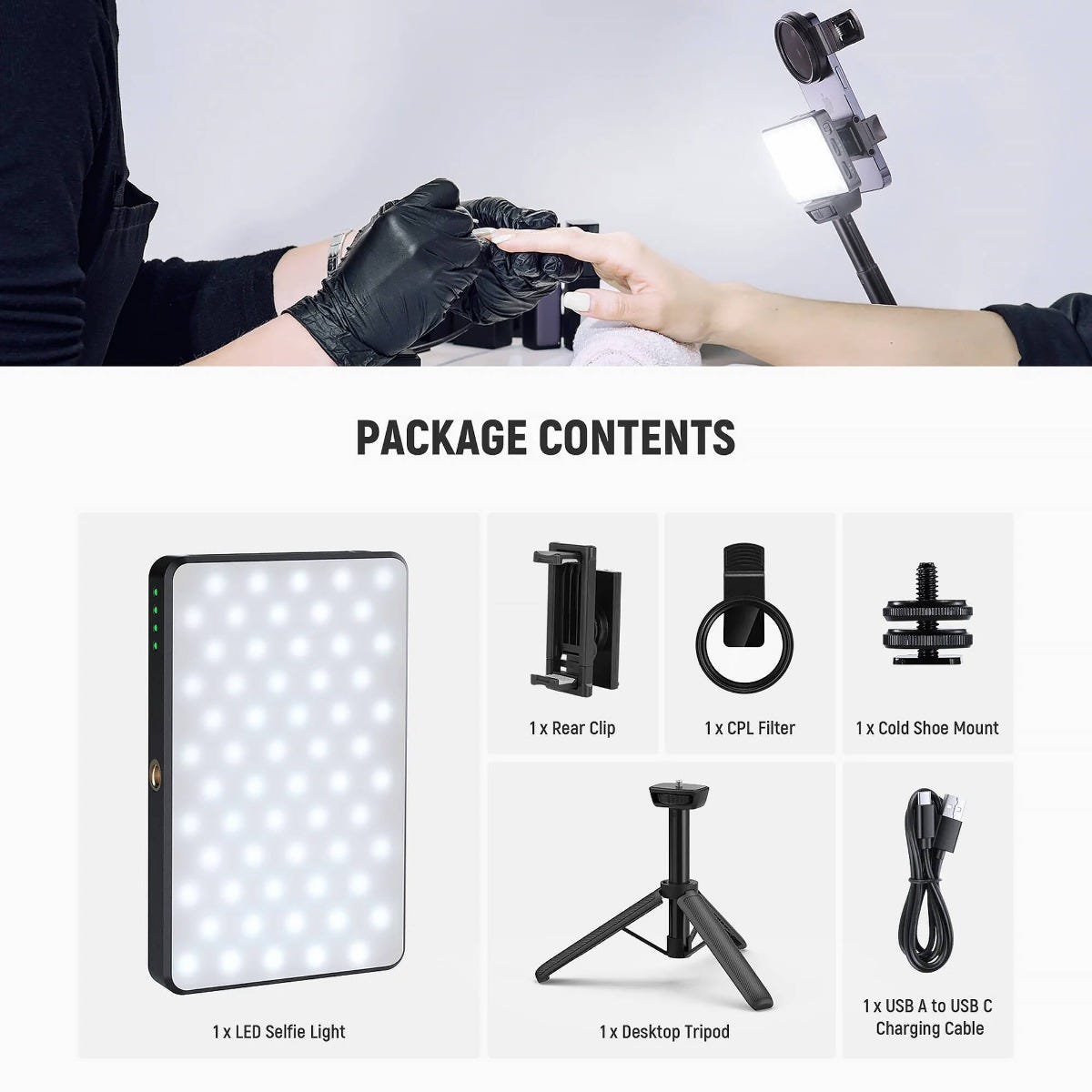 NEEWER BL120B Bi-Colour LED Phone Light Kit