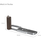 SmallRig L-Shaped Mount Plate with Wooden Handle for OM SYSTEM OM-3 5563