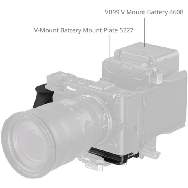 SmallRig L-Shaped Mount Plate with Silicone Handle for Nikon ZR 5466