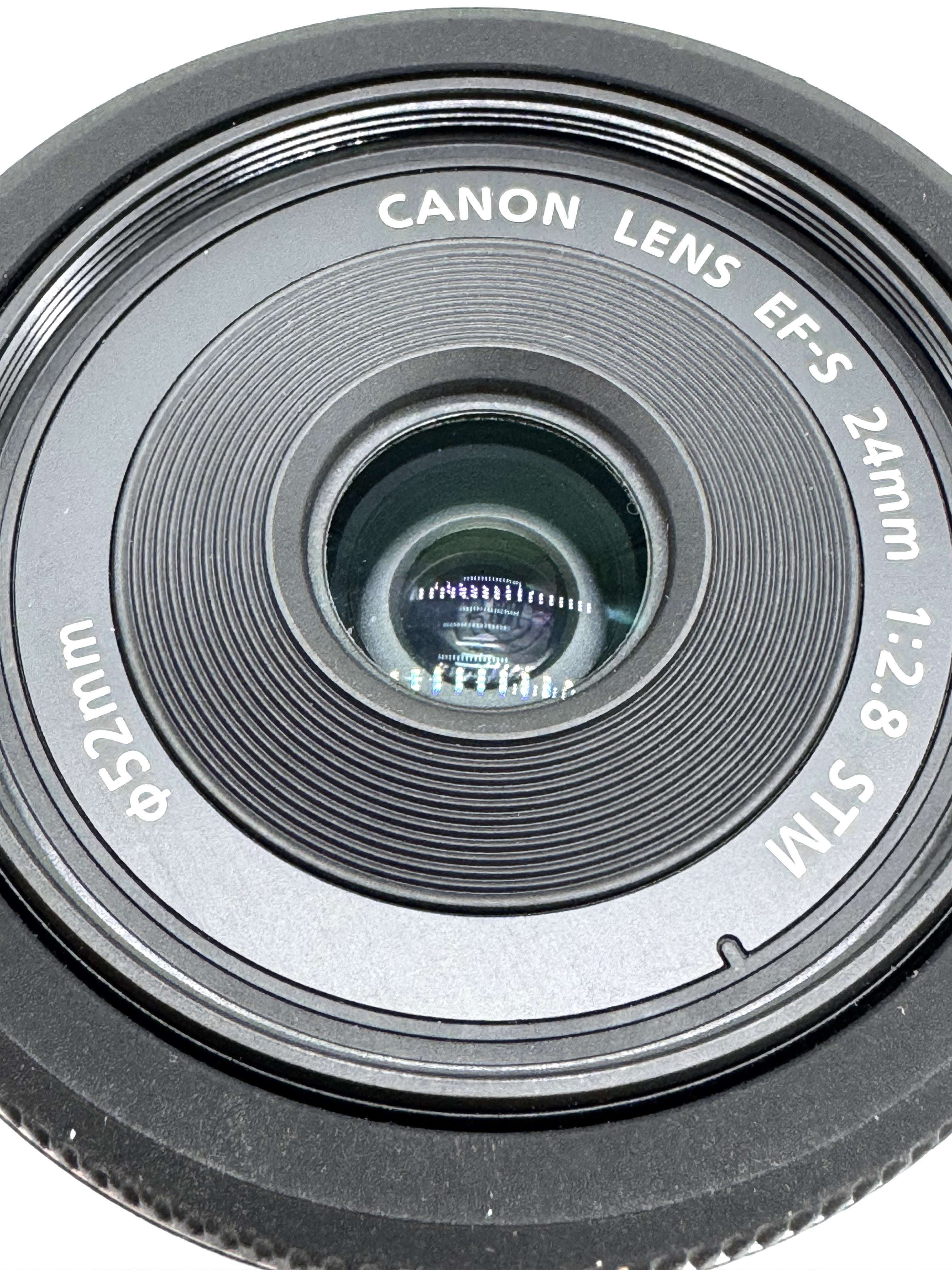 Used Canon EF-S 24mm F2.8 STM Prime Lens S/N 3501102483