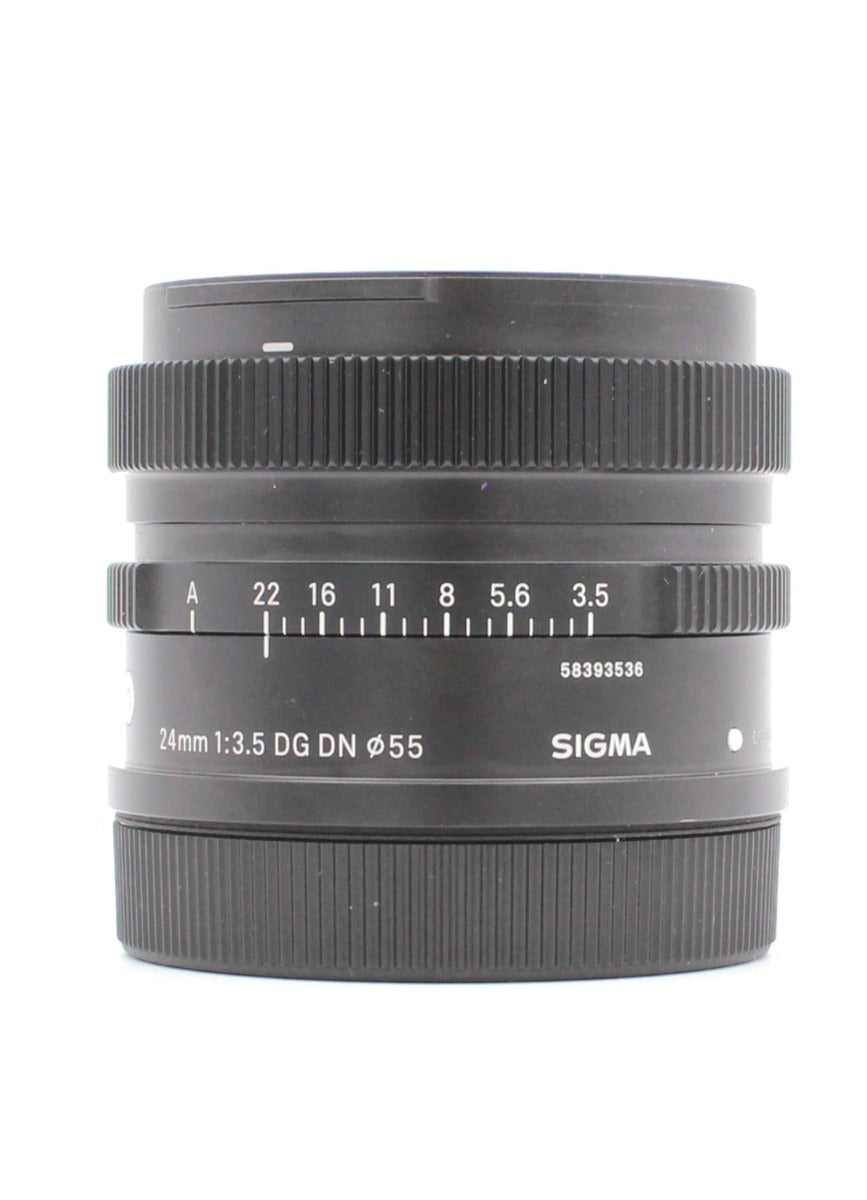 Used Sigma AF 24mm f/3.5 DG DN Contemporary Lens for Leica L-Mount SN: 58393536