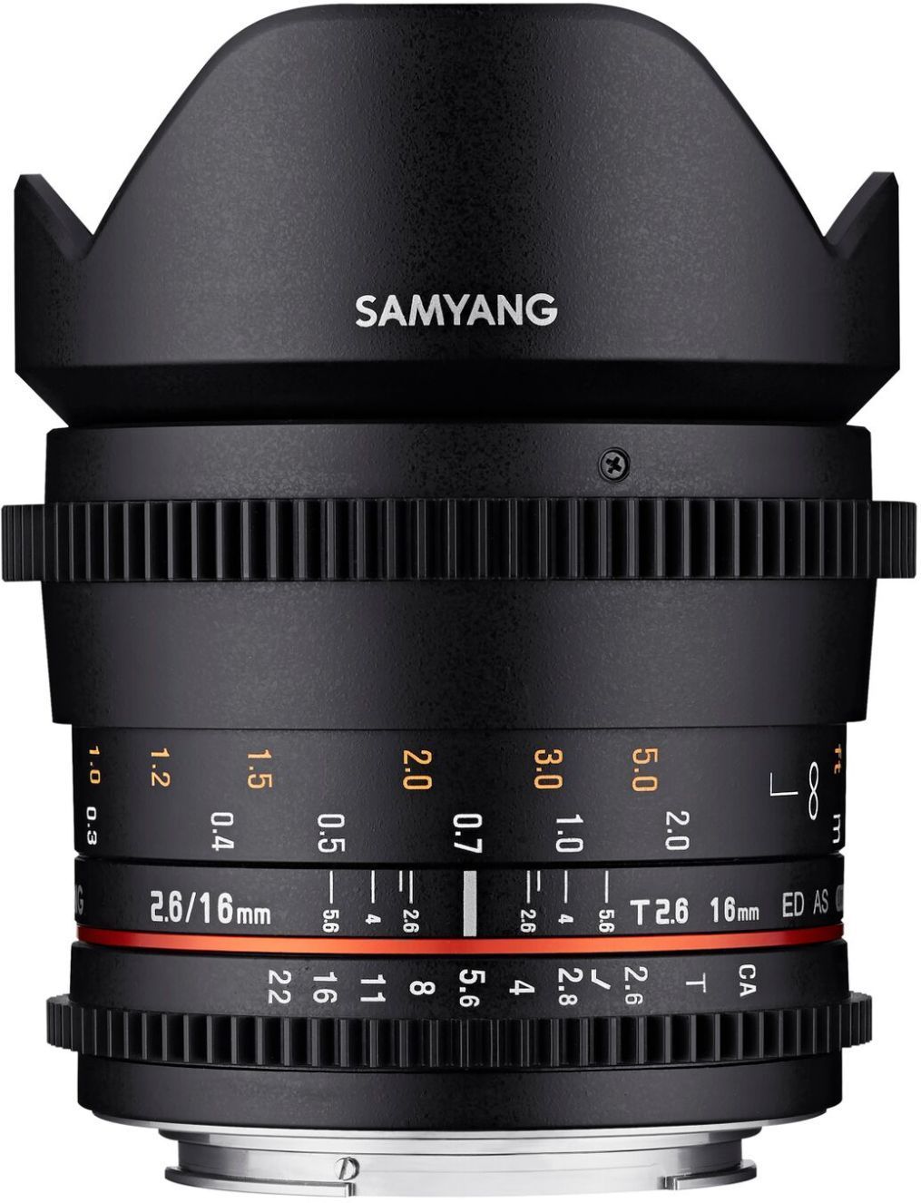 Samyang 16mm T2.6 VDSLR UMC II Lens - Canon EF Mount