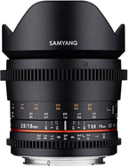 Samyang 16mm T2.6 VDSLR UMC II Lens - Canon EF Mount