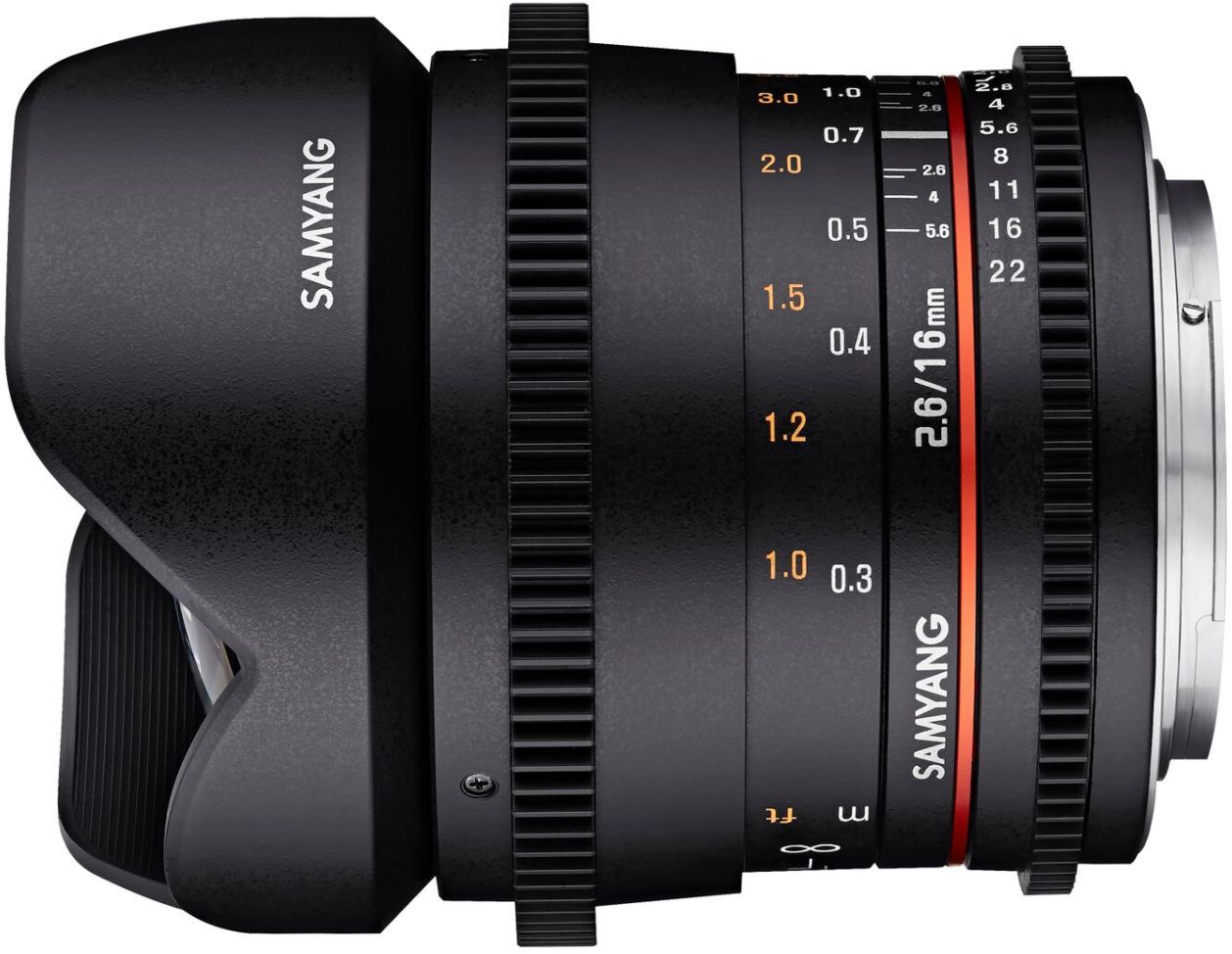 Samyang 16mm T2.6 VDSLR UMC II Lens - Canon EF Mount