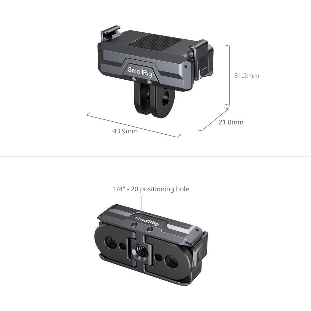 SmallRig Support Adapter for DJI Osmo Action 5 Pro / 4 / 3 3662B