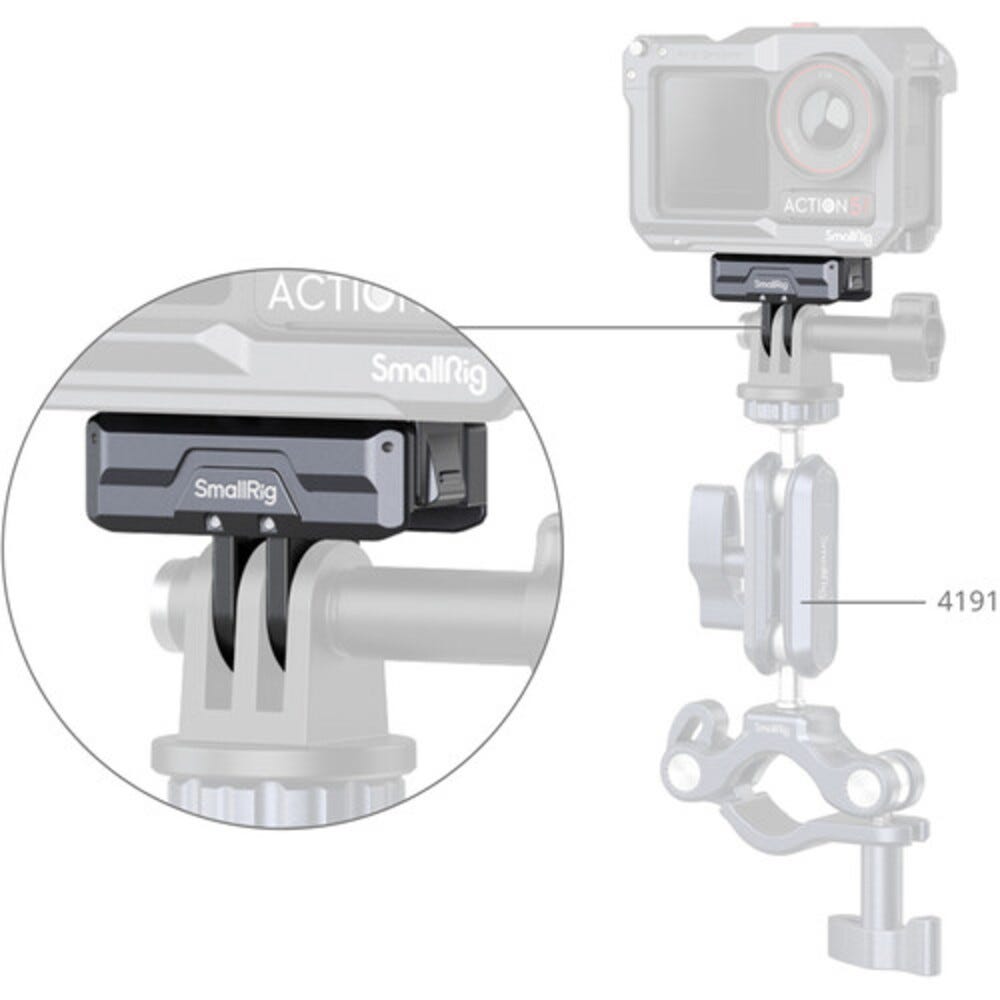 SmallRig Support Adapter for DJI Osmo Action 5 Pro / 4 / 3 3662B