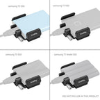 SmallRig SSD Clamp for Cage for Blackmagic Cinema Camera 6K with Samsung T5 / T7 / T7 Shield / T9 3272B