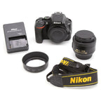 Used Nikon D5600 Body with AF-S DX 35mm F1.8G Lens S/N 88400137 / 3487616