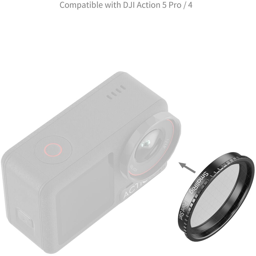 SmallRig Attachable Star Cross Filter (6 Points) for DJI Osmo Action 5 Pro / 4 5839