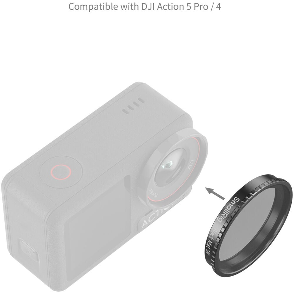 SmallRig Attachable 1/4 Effect Black Mist Filter for DJI Osmo Action 5 Pro / 4 5836