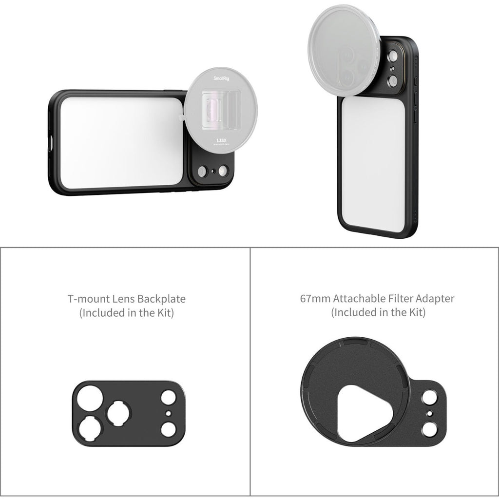 SmallRig FilMov Lightweight Photography Bumper Case for iPhone 17 Pro (Black) 5790
