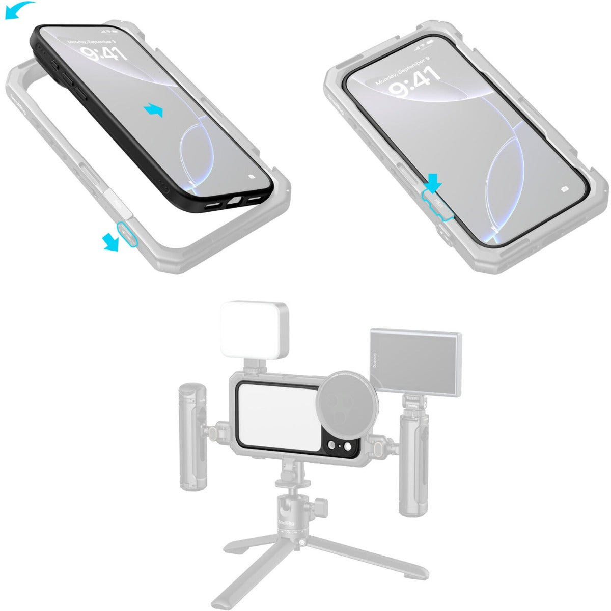 SmallRig FilMov Lightweight Photography Bumper Case for iPhone 17 Pro (Black) 5790