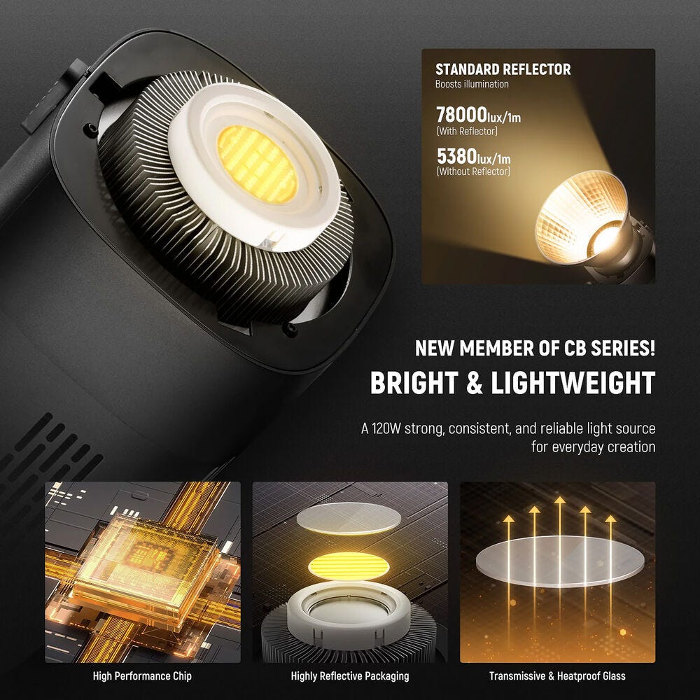  NEEWER CB120B Bi-Colour Video Light with App Control