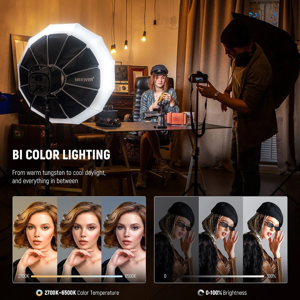  NEEWER CB120B Bi-Colour Video Light with App Control