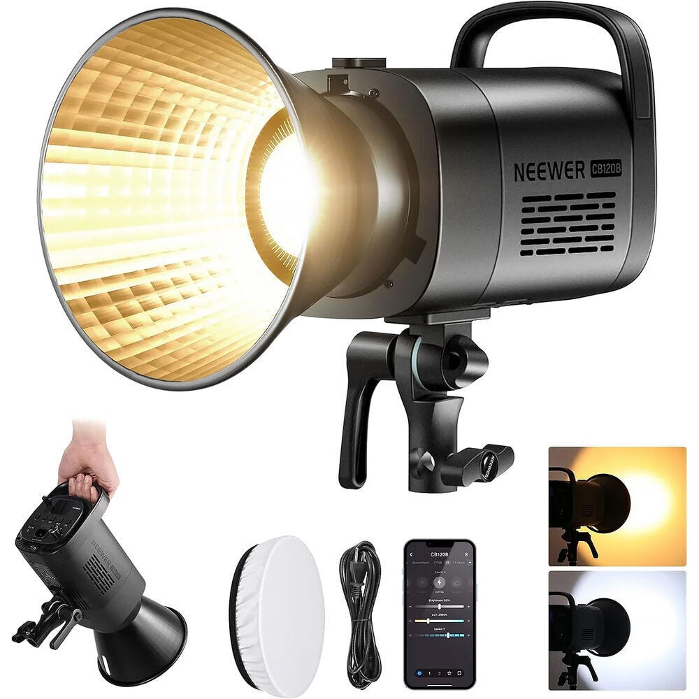  NEEWER CB120B Bi-Colour Video Light with App Control