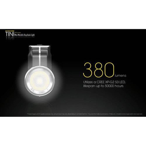 Nitecore 380 Lumen - TINI Black Torch