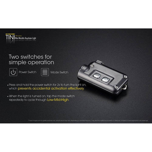 Nitecore 380 Lumen - TINI Black Torch