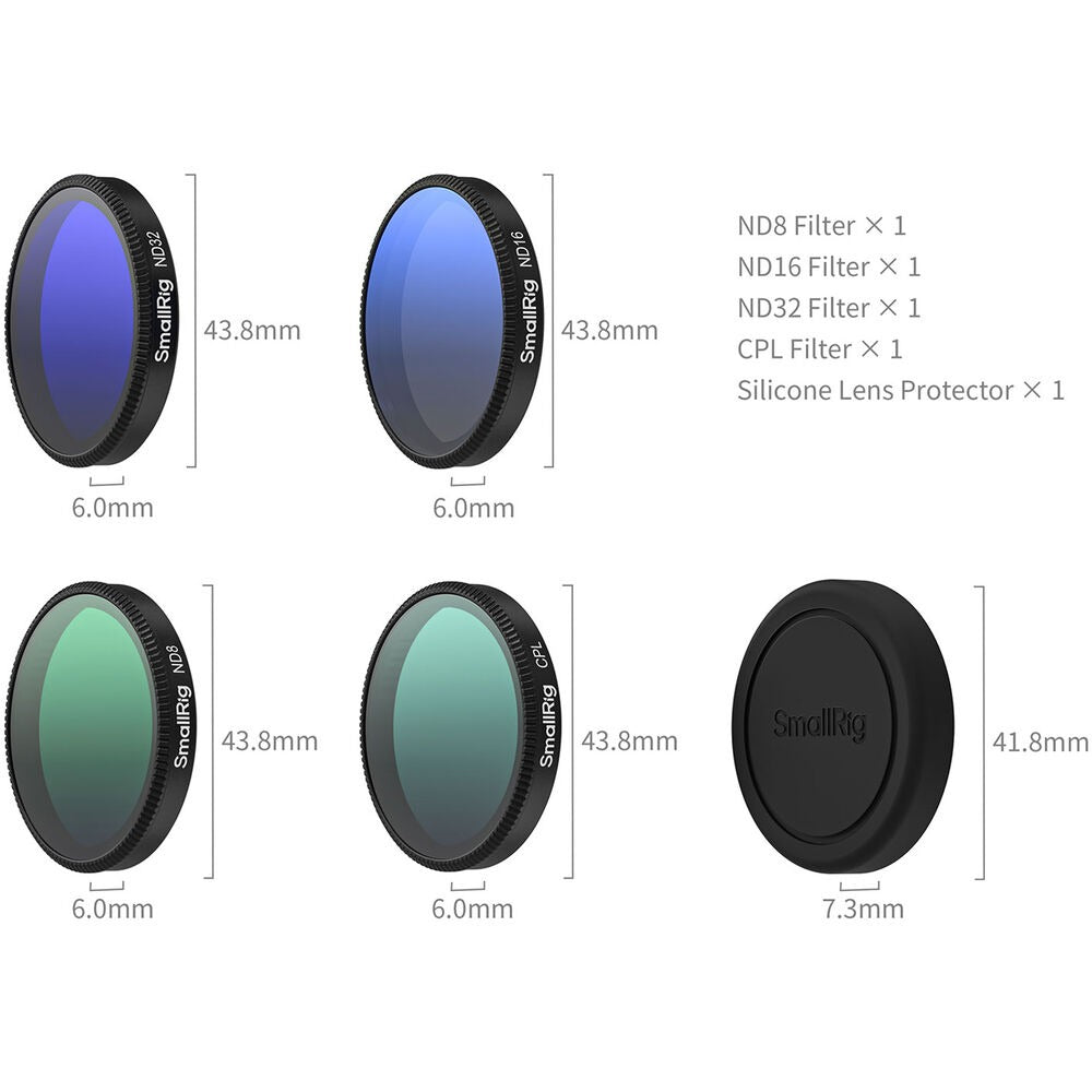 SmallRig ND Filter Kit for DJI Osmo Action 6 5895
