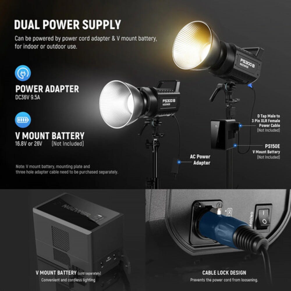 NEEWER FS300B Bi-Colour LED Video Light