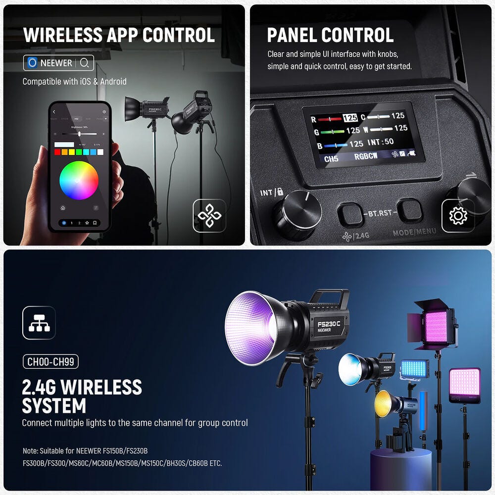 NEEWER FS230C RGB Video Light