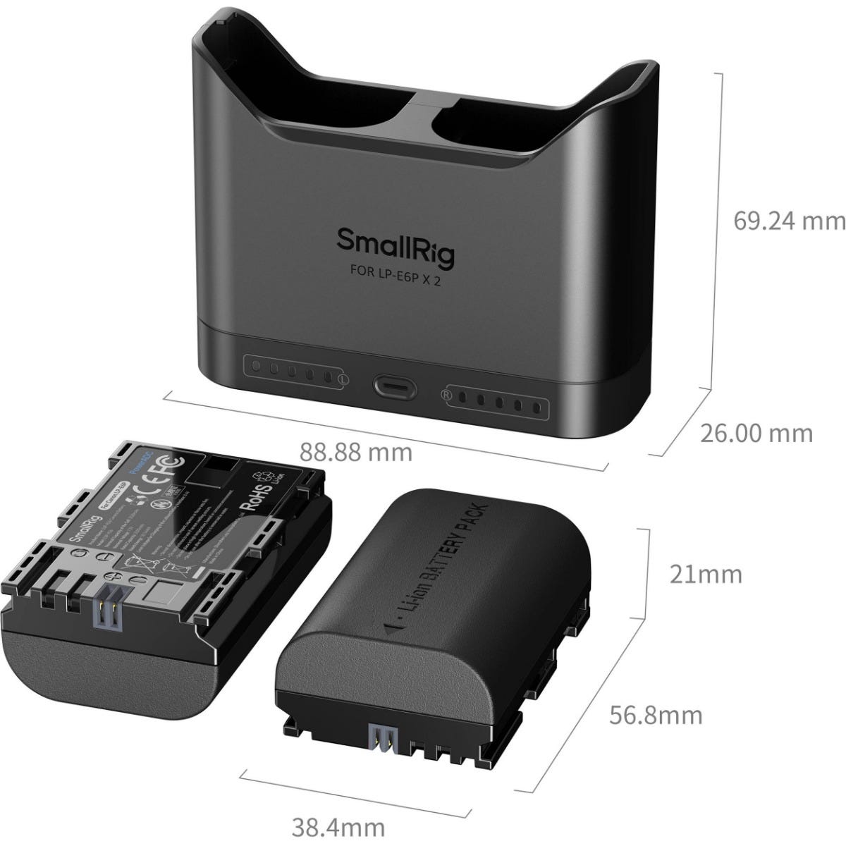 SmallRig Camera Battery Kit for LP-E6P 5485