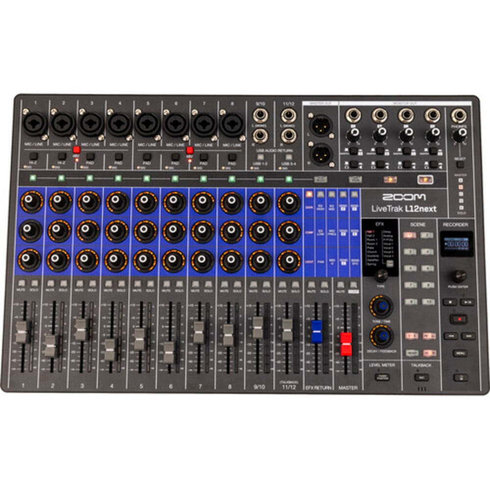 Zoom LiveTrak L12Next Multi-Track Mixer and Recorder