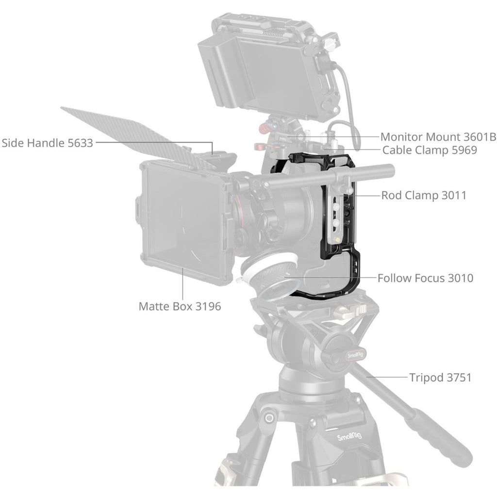 SmallRig "HawkLock" Quick Release Cage for Canon EOS R6 Mark III / R6 Mark II 5954