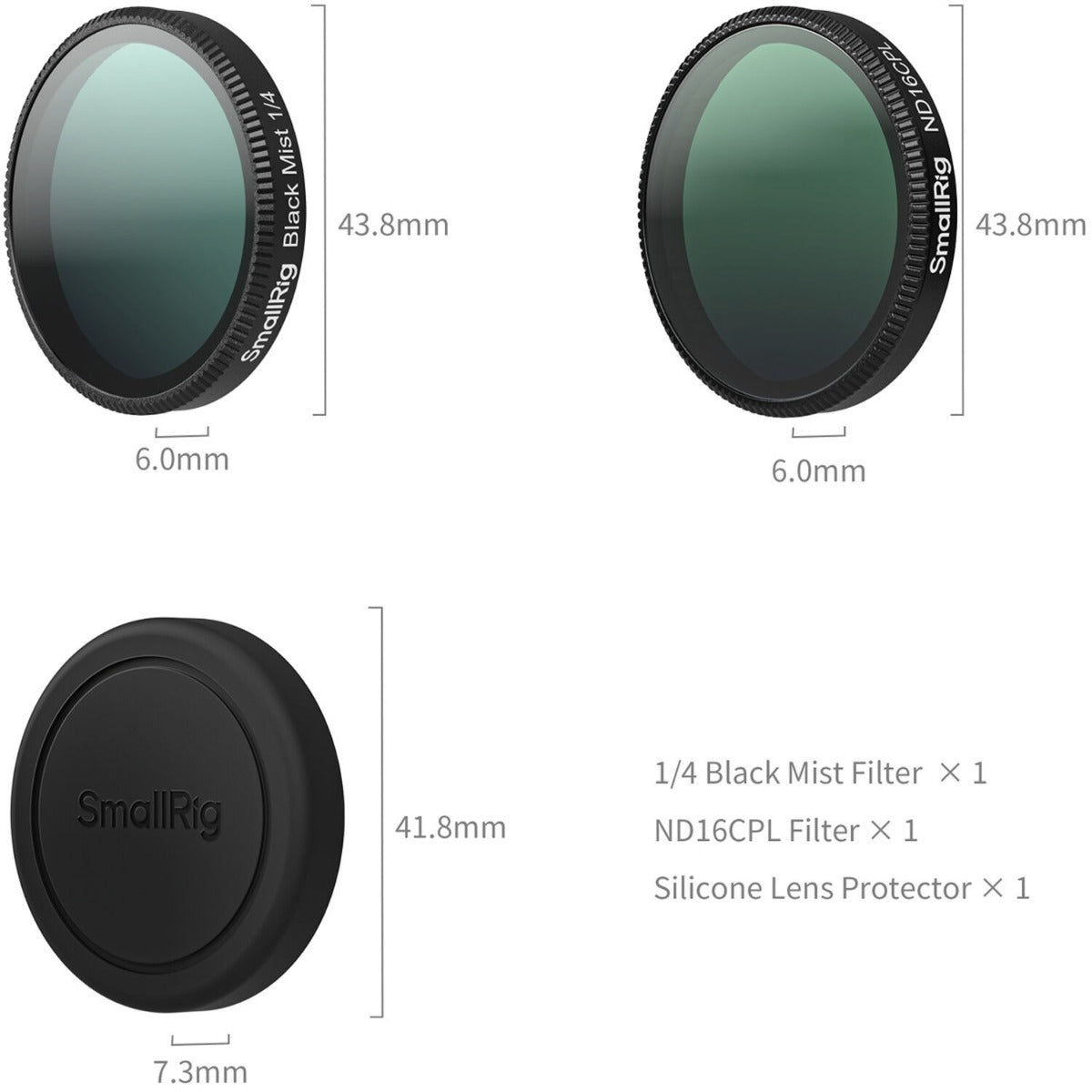 SmallRig Filter Kit for DJI Osmo Action 6 5896