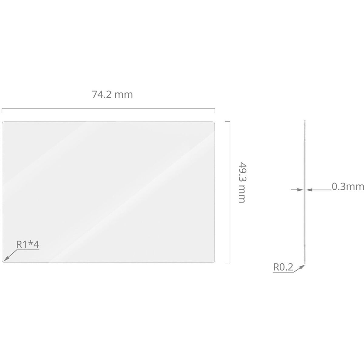 SmallRig Screen Protector for FUJIFILM X100VI / X100V / X-E4 / X-T4 / X-T5 / RICOH GR IV 5803