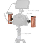SmallRig Wooden Side Handle with NATO Clamp 2187C