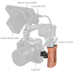 SmallRig Wooden Side Handle with NATO Clamp 2187C