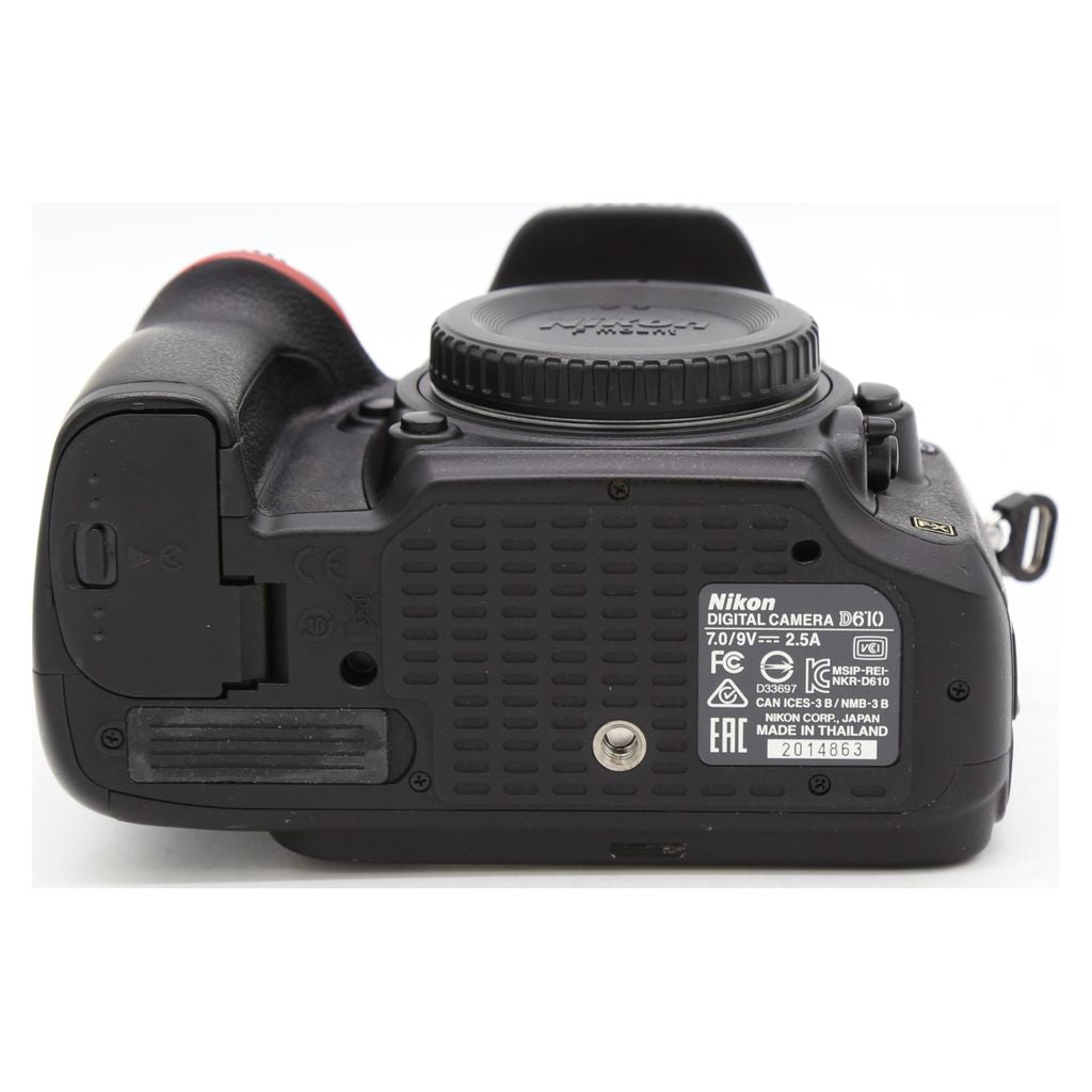 Used Nikon D610 Body Only S/N: 2014863