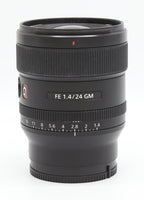 Used Sony FE 24mm F/1.4 GM Prime Lens SN: 1859834