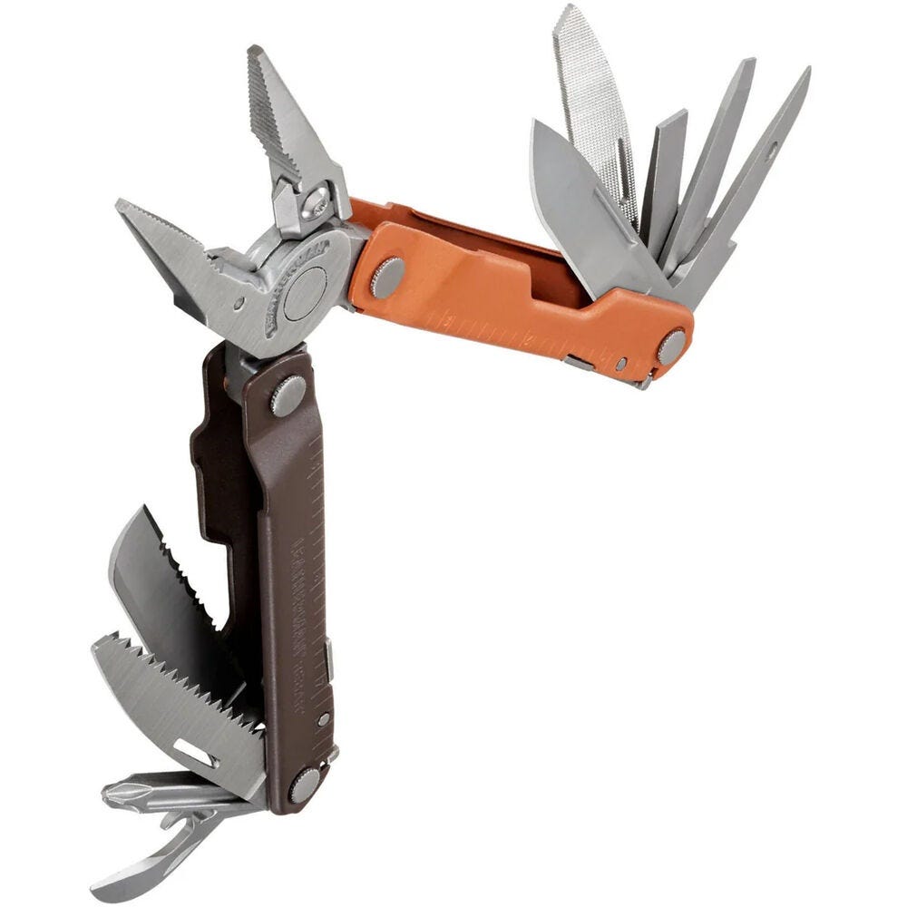 Leatherman Rebar Multi-Tool with Sienna Sheath - Burnt Sienna