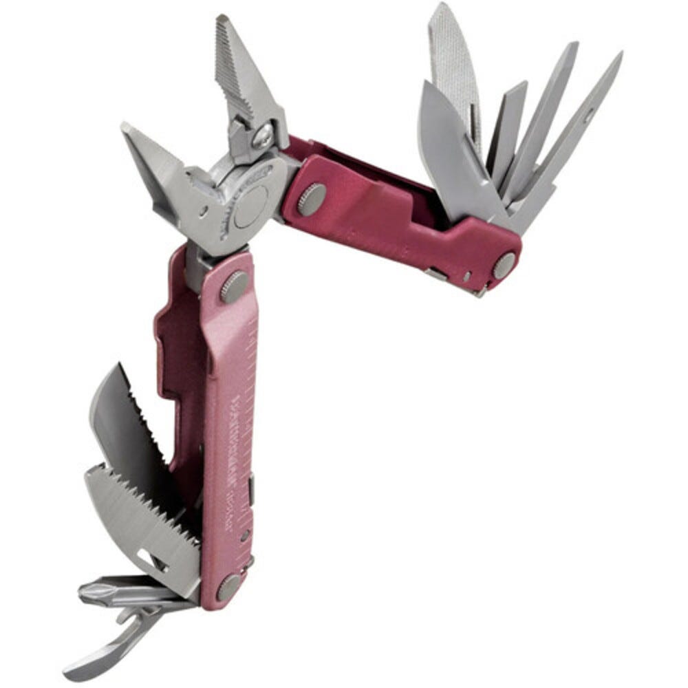 Leatherman Rebar Multi-Tool with Cranberry Sheath - Heathered Cranberry