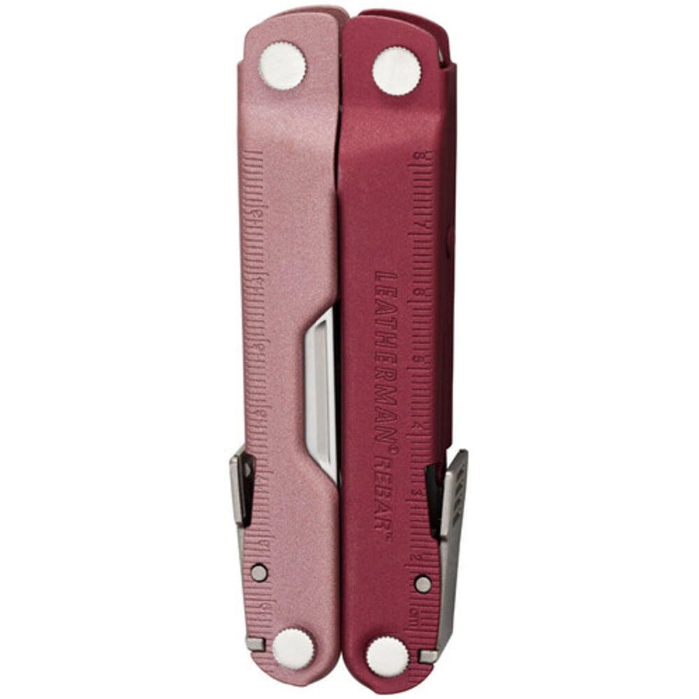 Leatherman Rebar Multi-Tool with Cranberry Sheath - Heathered Cranberry