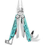 Leatherman Signal Camping Multi-Tool with Nylon Sheath - Aqua & Silver