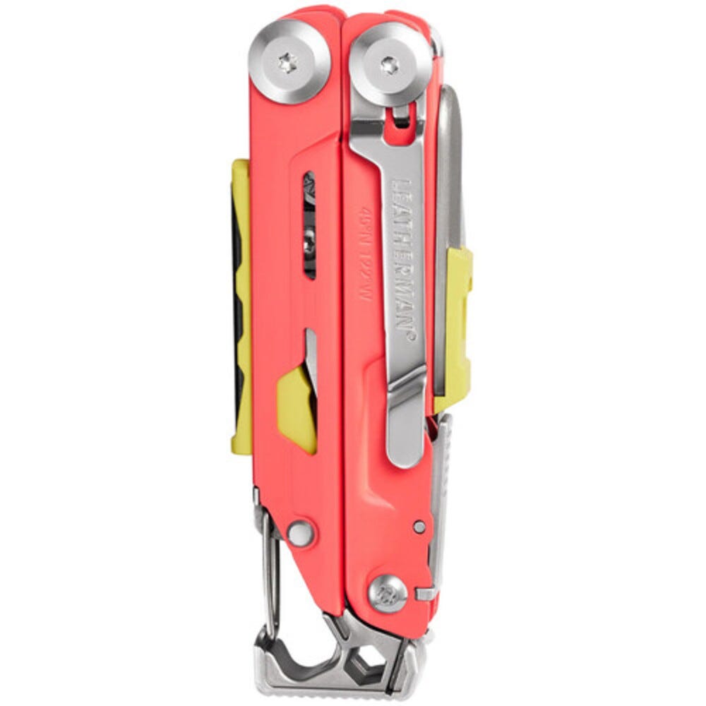Leatherman Signal Camping Multi-Tool with Nylon Sheath - Guava & Silver