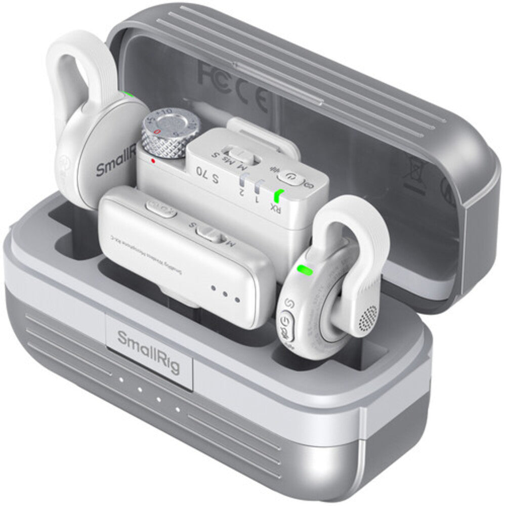 SmallRig S 70 Wireless Microphone with Multi-Device Compatibility (White) 5716