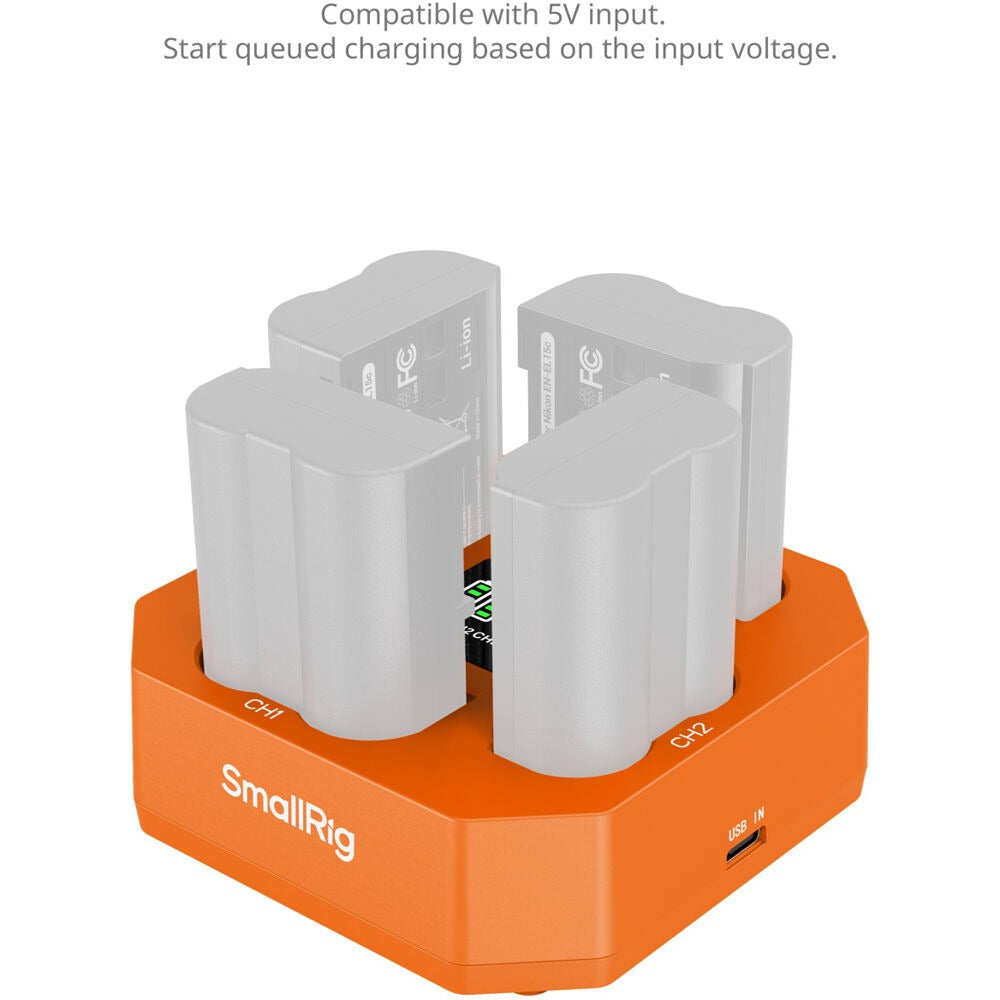 SmallRig Four-Channel Camera Battery Charger for EN-EL15c 5747