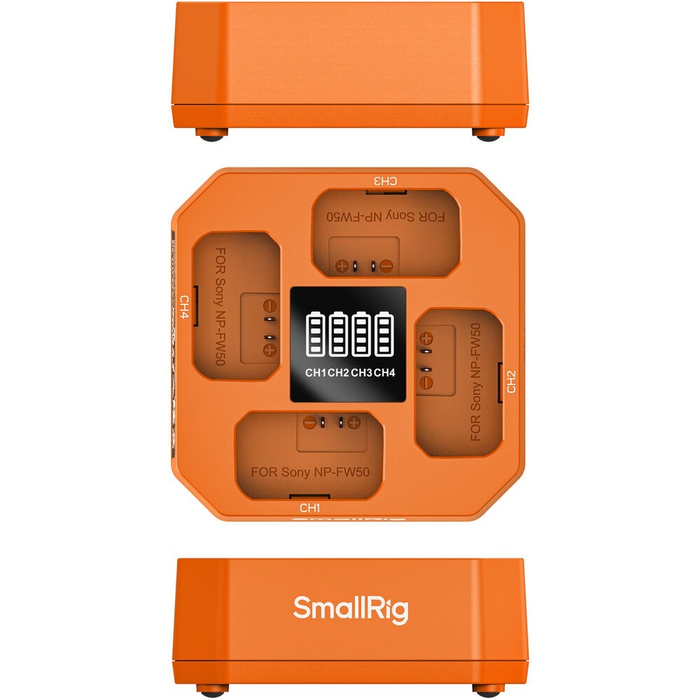 SmallRig Four-Channel Camera Battery Charger for NP-FW50 5749