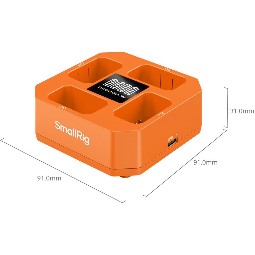 SmallRig Four-Channel Camera Battery Charger for NP-FW50 5749